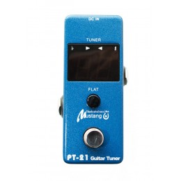 Mustang PT-21 гитарная педаль тюнер Pedal Tuner/корпус металл