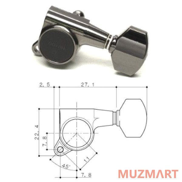 Gotoh SG381-MG-07-CK-(L3+R3) Колки локовые