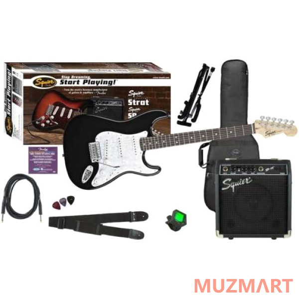 Fender SQUIER SE SPECIAL STRAT + SP-10 AMPLIFIER BLACK Электрогитара