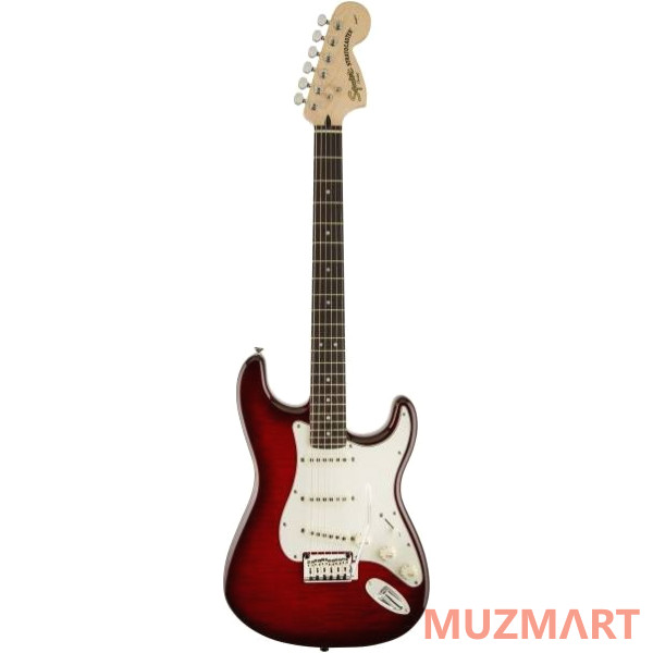 Fender SQUIER STANDARD STRATOCASTER FMT RW CRIMSON RED TRANSPARENT Электрогитара