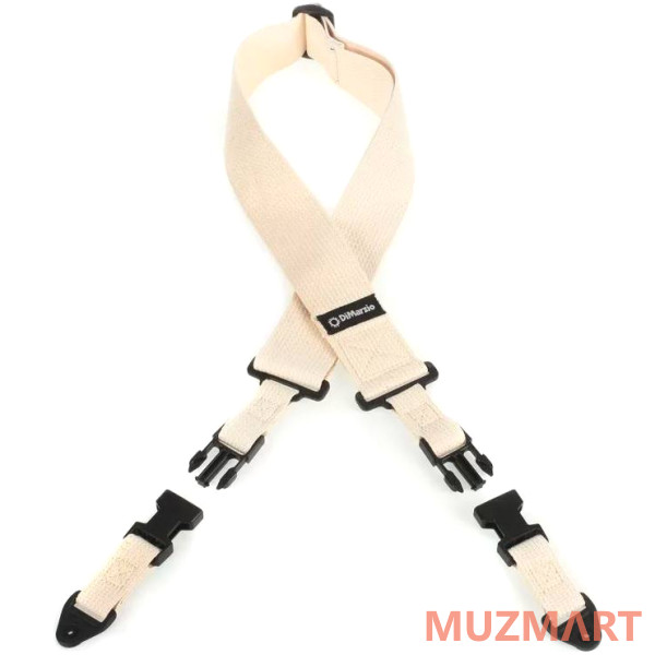 DiMarzio DD2200CN COTTON CLIPLOCK STRAP 2 INCH NATURAL Ремень для электрогитары