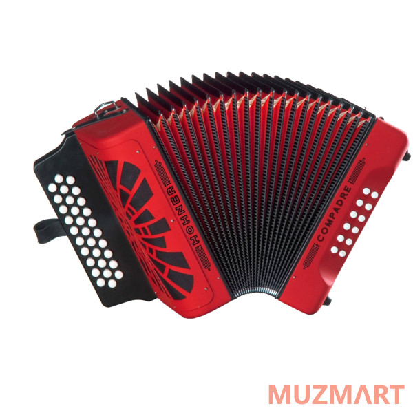 Hohner Compadre GCF, red (A48241) Диатонический кнопочный аккордеон