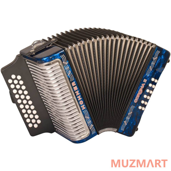 Hohner Corona II FBbEb, dark blue (A5644) Диатонический кнопочный аккордеон