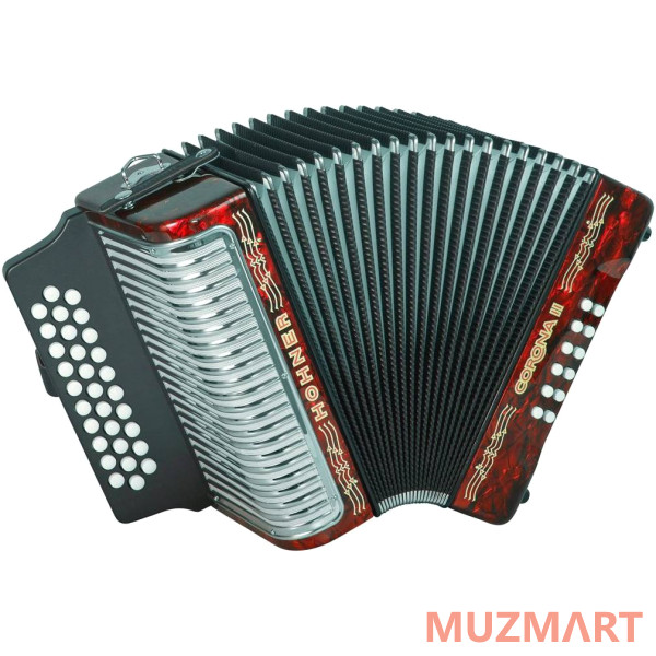 Hohner Corona II FBbEb, red (A5543) Диатонический кнопочный аккордеон