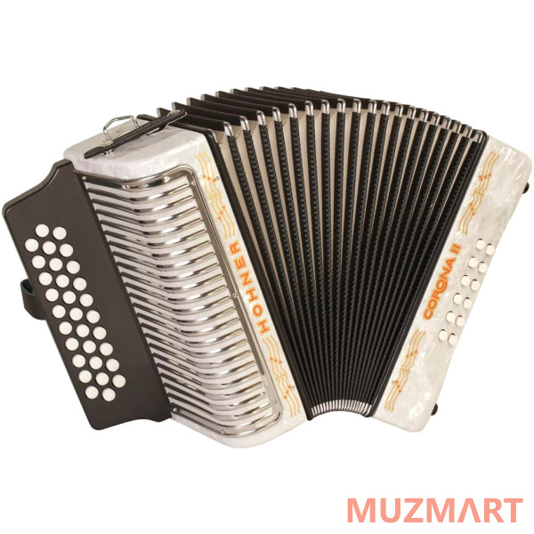 Hohner Corona II FBbEb, white (A5642) Диатонический кнопочный аккордеон