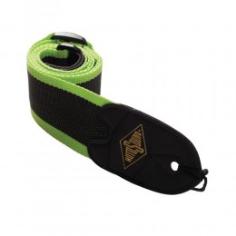 Rotosound STR11 GREEN STRIPE WEBBING STRAP Ремень для гитары